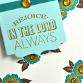 Rejoice in the Lord detail
