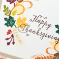 Supplies

Stamps: Paper Clippings: Thankful for You, Lucky Break
Ink: Fine Linen, Classic Kraft, Cocoa Bean, Dark Chocolate, Summer Sunrise, Harvest Gold, Canyon Clay, Terracotta Tile, Simply...