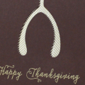 Gilded Happy Thanksgiving Card