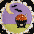 Beaded Cauldron Embroidery Hoop