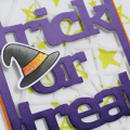 Trick Or Treat Text Block Close Up