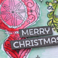 Watercolored Ornament - Sentiment Detail