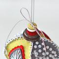 Stitched Ornament - Button Stack Top