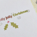Holly Jolly Christmas Card - detail