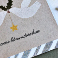 Oh Come Let Us Adore Him Card - detail