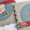Christmas Mice Cards - detail