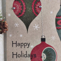 Happy Holidays Ornaments Card