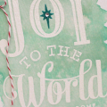 Watercolor Joy To The World Card