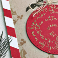 Happy Holidays Ornament Card - detail