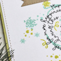 Merry Christmas Swirl Card - detail