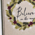Believe in the Magic Wreath Card