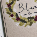 Believe in the Magic Wreath Card - detail