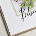 Believe in the Magic Holly Card - detail