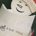 Frosty Pillow Box Open Arms Close Up