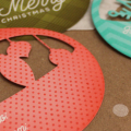 Patterned Christmas Cuts Tags Close Up 1