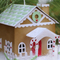 Gingerbread House Ornament Side