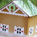 Gingerbread House Ornament Back