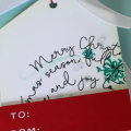 Script Swirls Christmas Tag