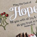 Hope, Joy & Peace Card - detail