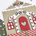 Peace & Joy Gingerbread Card - detail