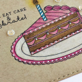 Eat Cake & Celebrate Card - detail