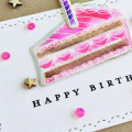Birthday Cake Card - detail