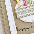 Happy Birthday Cake Card - detail