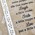 Laugh, Smile, Live Card - detail