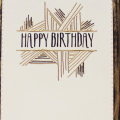 Gold & Black Birthday Card