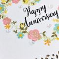 Happy Anniversary Card - detail