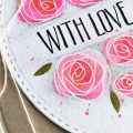With Love Roses Card - detail