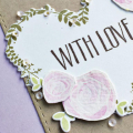 With Love Wreath Card - detail