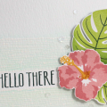Hello There Hibiscus Card