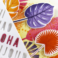 Aloha Card Leaves Close Up