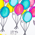 Supplies

Stamps: Dress Up Dolls: Birthday

Ink: Archival Black (Ranger), markers (Copic)

Paper: White, Bright Buttercup

Dies: Party Trio