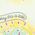 Supplies

Stamps: Boho Rounds, Banner Style

Ink: Versamark, Raspberry Fizz, Honey Nut, Aqua Mist, Lemon Tart, Summer Sunrise, Limeade Ice, Blueberry Sky, Smokey Shadow

Paper: watercolor,...