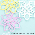 Supplies

Stamps: Keep It Simple: Retirement, Family Ties

Ink: Smokey Shadow, Versamark

Paper: Aqua Mist, Lemon Tart, White, Lovely Lady

Dies: Medallion Trio