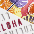 Aloha Card Sentiment Close Up