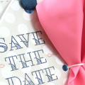 Save The Date Balloon Tag Close Up