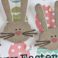 Happy Easter Bunny Card - detail