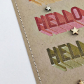 Hello Hello Hello Card - detail