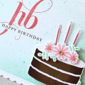 Happy Birthday Cake Card Angled
