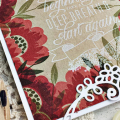 Flower Border Beginning Card - detail