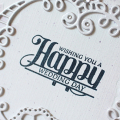 Happy Wedding Day Frame Close Up