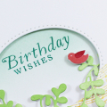 Birdy Birthday Wishes Card Flat