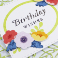 Floral Birthday Wishes Card Flat