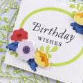 Floral Birthday Wishes Close Up
