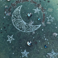 Love by the Moon Card - detail