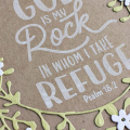God is my Rock Card - detail