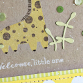 Welcome, Little One Card - detail
